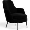 Contemporary Style Upholstered Velvet Design Armchair - Hanneh image 9