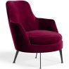 Contemporary Style Upholstered Velvet Design Armchair - Hanneh image 9