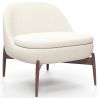 Curved Scandinavian Design Upholstered Armchair - Larseen image 9