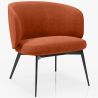 Curved Upholstered Design Armchair - Contemporary Style - Opreh image 9