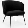 Curved Upholstered Design Armchair - Contemporary Style - Opreh image 9