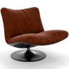 Upholstered Curved Design Contemporary Style Armchair - Tulipe image 9