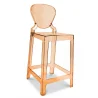 Bar Stool with Backrest - Transparent Design - 75cm - Victoria Queen image 9