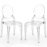 Buy Pack of 2 Dining Chairs Transparent - Estilo Victoria  Transparent 61554