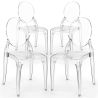 Pack of 4 Dining Chairs Transparent - Estilo Ghost image 9