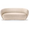 Curved Contemporary Style Design Sofa Upholstered in Chenille - Curvy image 9