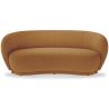 Curved Contemporary Style Design Sofa Upholstered in Chenille - Curvy image 9