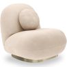 Curved Contemporary Style Design Armchair Upholstered in Chenille - Larry image 9