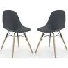 Dining Chair - Scandinavian Design - Wooden Legs - Pack of 2 - Skögur image 9