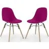 Dining Chair - Scandinavian Design - Wooden Legs - Pack of 2 - Skögur image 9
