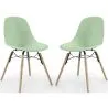 Dining Chair - Scandinavian Design - Wooden Legs - Pack of 2 - Skögur image 9