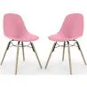 Dining Chair - Scandinavian Design - Wooden Legs - Pack of 2 - Skögur image 9