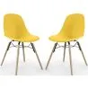 Dining Chair - Scandinavian Design - Wooden Legs - Pack of 2 - Skögur image 9