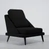 Buy Velvet Upholstered Armchair - Scandinavian Style - Velvet Lounge Black 61479