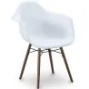 Buy Dining Chairs - Scandinavian Design - Dark Wood Legs - Nordika White 61569