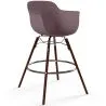 Buy Bar Stool - Scandinavian Design - Dark Wood Legs - Nordika Taupe 61570