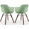 Dining Chair - Scandinavian Design - Dark Wood Legs - Pack of 2 - Nordika image 9