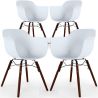 Dining Chairs - Scandinavian Design - Dark Wood Legs - Pack of 4 - Nordika image 9