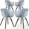 Dining Chairs - Scandinavian Design - Dark Wood Legs - Pack of 4 - Nordika image 9