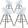 Bar Stools - Scandinavian Design - Dark Wood Legs - Pack of 4 - Nordika image 9