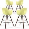 Bar Stools - Scandinavian Design - Dark Wood Legs - Pack of 4 - Nordika image 9