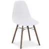 Buy Dining Chairs - Scandinavian Design - Dark Wood Legs - Skögur White 61575