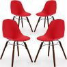 Dining Chairs - Scandinavian Design - Dark Wood Legs - Pack of 4 - Skögur image 9