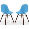 Dining Chairs - Scandinavian Design - Dark Wood Legs - Pack of 2 - Skögur image 9