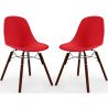 Dining Chairs - Scandinavian Design - Dark Wood Legs - Pack of 2 - Skögur image 9