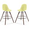 Bar Stools - Scandinavian Design - Dark Wood Legs - Pack of 2 - Skögur image 9