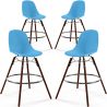 Dining Stools - Scandinavian Design - Dark Wood Legs - Pack of 4 - Skögur image 9