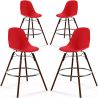 Dining Stools - Scandinavian Design - Dark Wood Legs - Pack of 4 - Skögur image 9