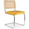 Dining Chair - Upholstered in Velvet - Wood and Rattan - New Edition - Martha image 9