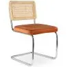 Dining Chair - Upholstered in Velvet - Wood and Rattan - New Edition - Martha image 9
