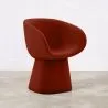 Buy Sculptural Upholstered Designer Armchair - For Hotels, Restaurants, and Luxury Spaces - Ideali Red 61583