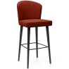 Velvet Upholstered Bar Stool - Modern and Premium Design for Restaurants, Hotels, and Homes - Velvet Icon image 9