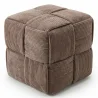 Square Corduroy Upholstered Pouf - Modern Design - Cube image 9