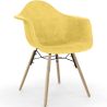 Velvet Dining Chair - Scandinavian Design and Wooden Legs - Nordika image 9