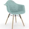 Velvet Dining Chair - Scandinavian Design and Wooden Legs - Nordika image 9