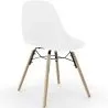 Velvet Dining Chair - Scandinavian Design and Wooden Legs - Skögur image 9