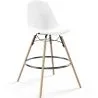 Velvet Bar Stool - Scandinavian Design and Wooden Legs - Skögur image 9