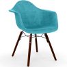 Velvet Dining Chair - Scandinavian Design and Dark Wood Legs - Nordika image 9