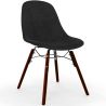 Velvet Dining Chair - Scandinavian Design and Dark Wood Legs - Skögur image 9