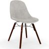 Velvet Dining Chair - Scandinavian Design and Dark Wood Legs - Skögur image 9