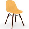 Velvet Dining Chair - Scandinavian Design and Dark Wood Legs - Skögur image 9