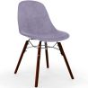 Velvet Dining Chair - Scandinavian Design and Dark Wood Legs - Skögur image 9