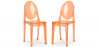Buy Pack of 2 Transparent Dining Chairs - Victoria Queen Orange transparent 58734 with a guarantee