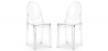 Buy Pack of 2 Transparent Dining Chairs - Victoria Queen Transparent 58734 - in the EU
