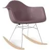 Buy Rocking Chair - Scandinavian Design - Wooden and Metal Legs - Nordika Taupe 61605