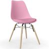 Dining Chair with Cushion - Scandinavian Design and Wooden Legs - Skögur image 9